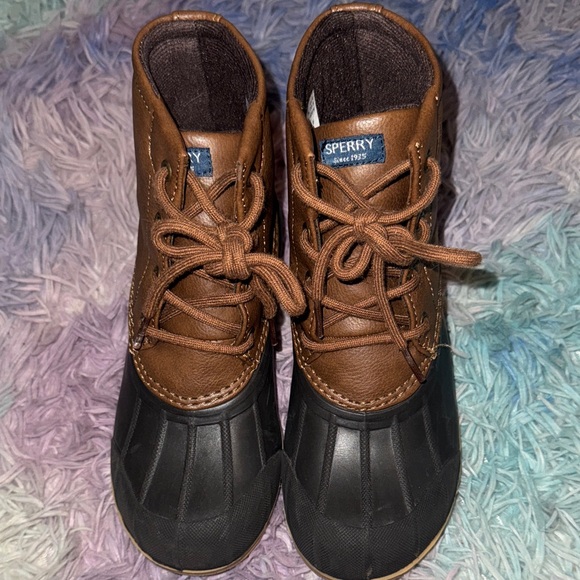 Sperry Kids Boots Brown and Black - Picture 2 of 5